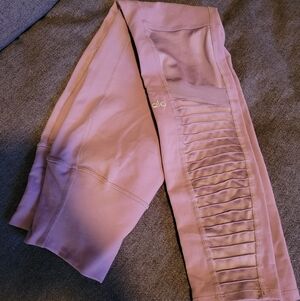 ALO Yoga Blush Ribbed Leggings